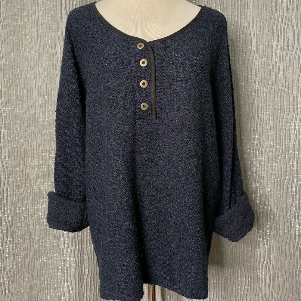 Soft Surroundings nubby 3/4 sleeve top